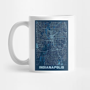 Indianapolis - Indiana Peace City Map Mug